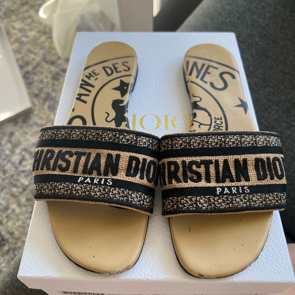 Dior RAW beige sandals size 40 - Picture 1 of 4